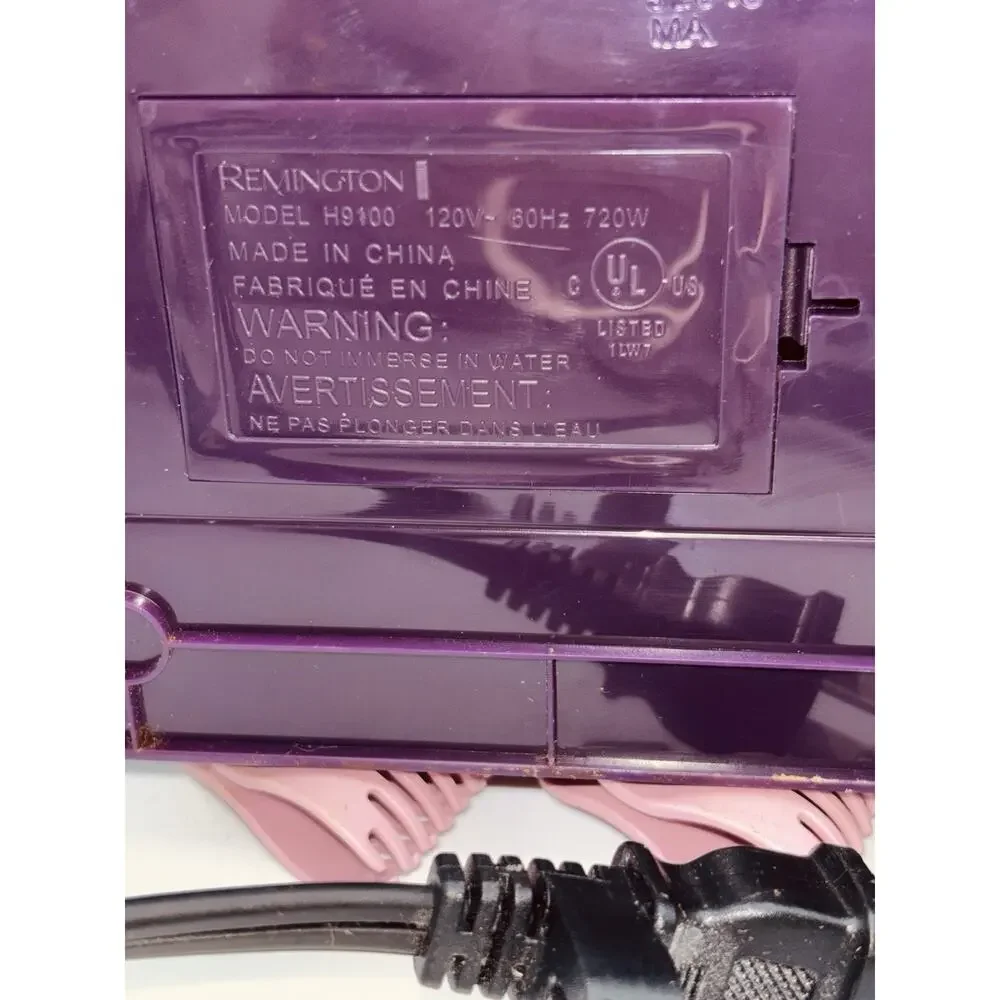 Remington H9100 Full Size Vertical Ceramic Hair Setter 20 Rollers & Clips TESTED